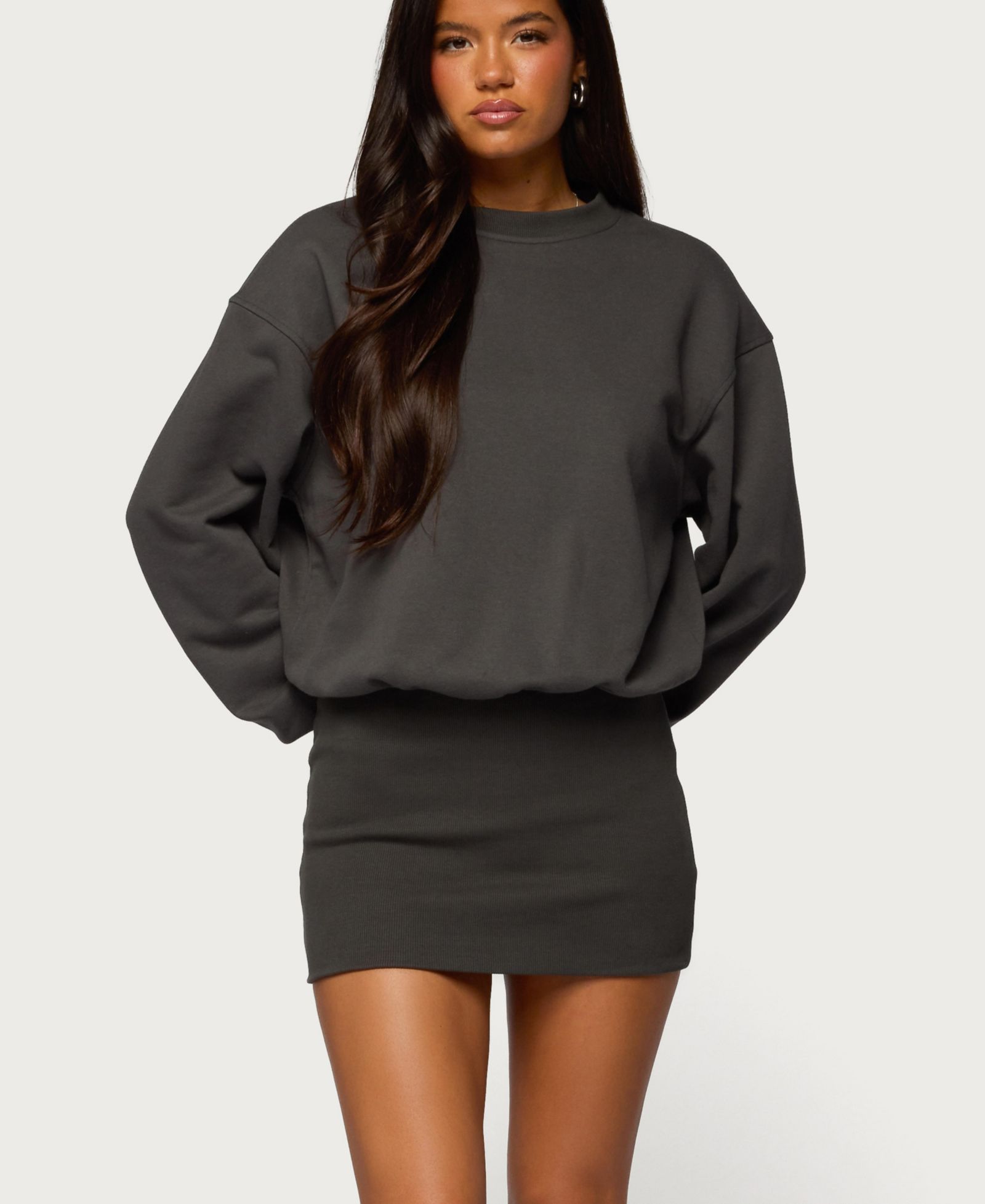 Женское мини-платье Edikted Jannah Sweatshirt