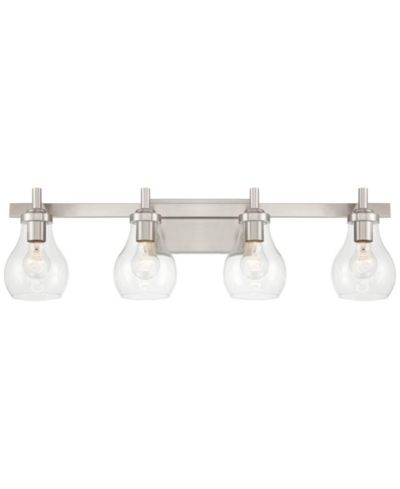 Possini Euro Design Потолочный светильник Danvers 31" Brushed Nickel, 4-ламповый