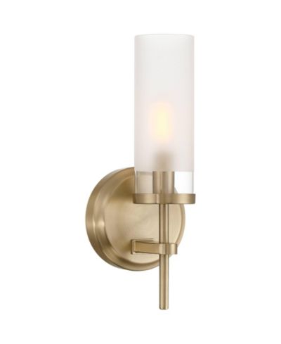 Possini Euro Design Domenico 12 1/2" настенный бра satin brass