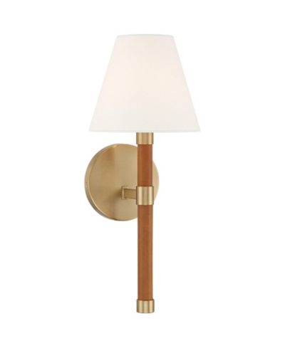 Настенный светильник Possini Euro Design Aniline 17 1/2"H Soft and Faux Leather