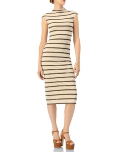 Ivonne Women's Striped Jersey Midi Dress