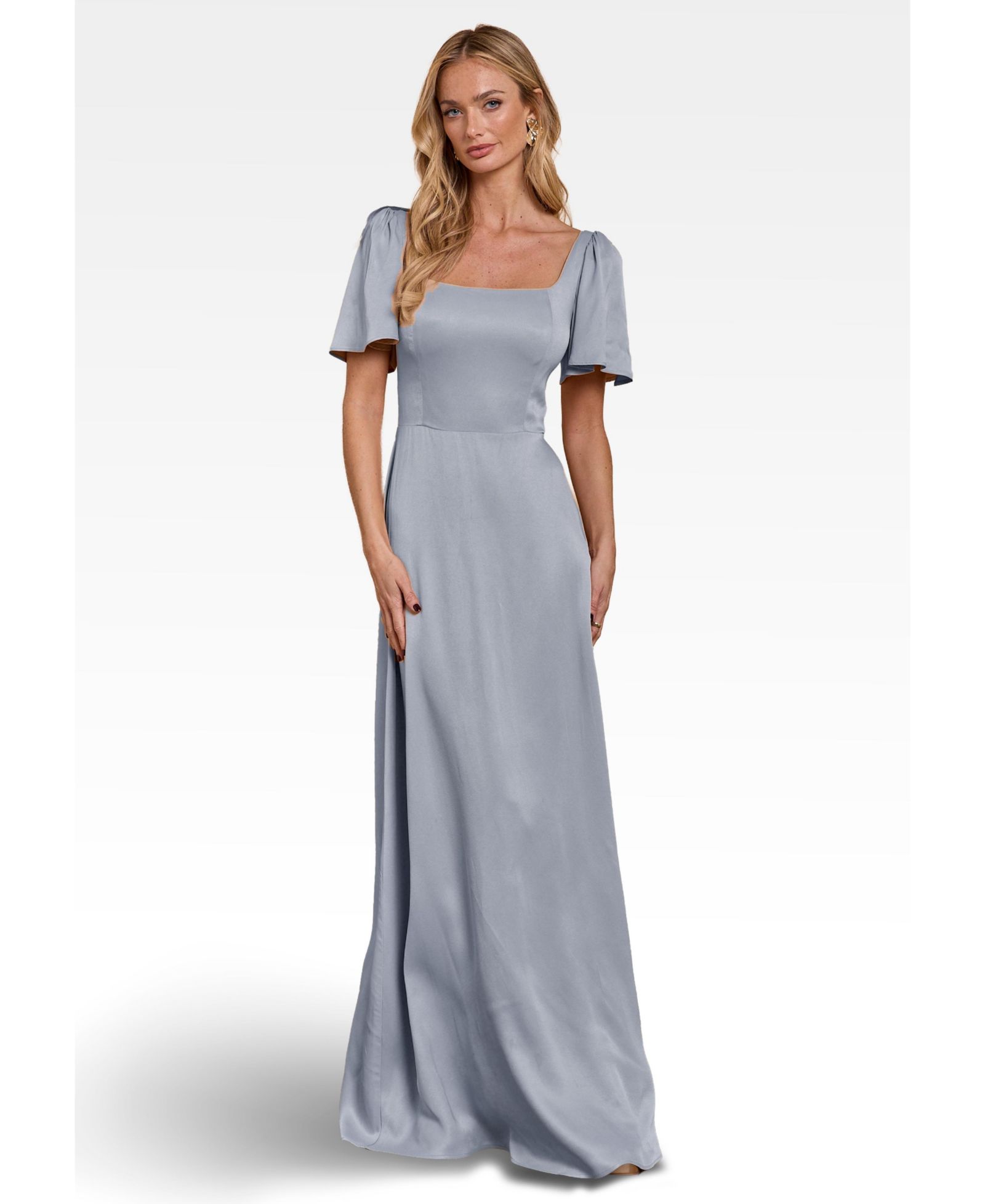 Maids to Measure Women's Clemmie Satin Bridesmaid Dress