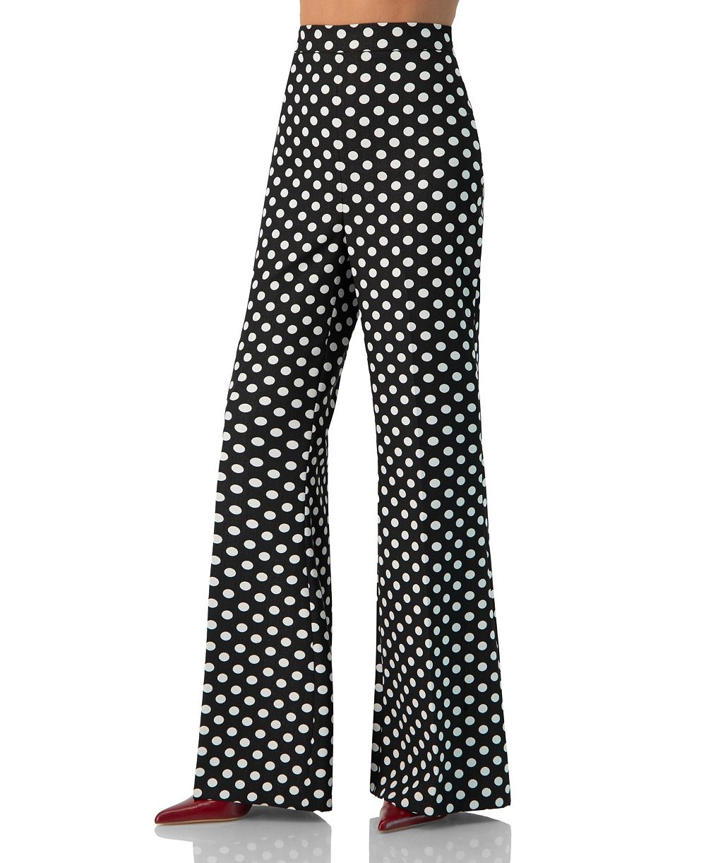 Ivonne Women's Polka Dot Flared Pants