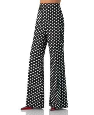 Ivonne Women's Polka Dot Flared Pants