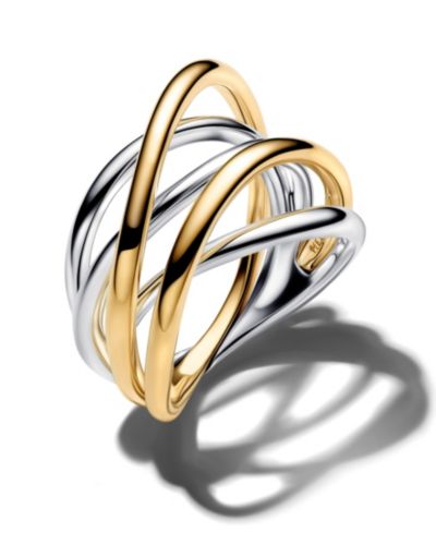 Pandora Two-Tone Entwined Band Ring