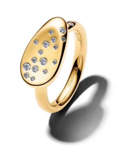Кольцо Pandora Small Stone-Set Oval Signet
