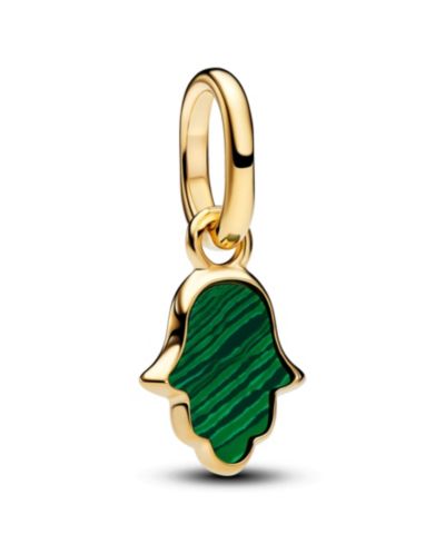 Pandora Зеленый шарм Hamsa Hand Mini Dangle