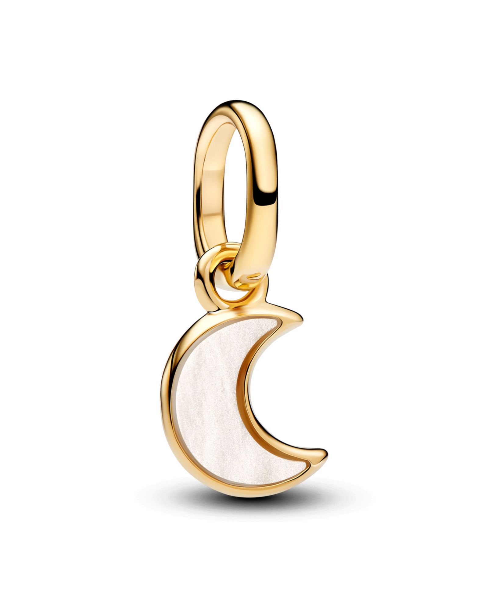 Pandora White Crescent Moon мини подвеска-шарм