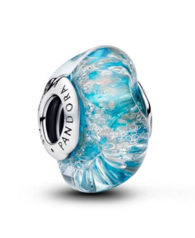 Pandora шарм с бирюзовым стеклом Murano Glass Glitter
