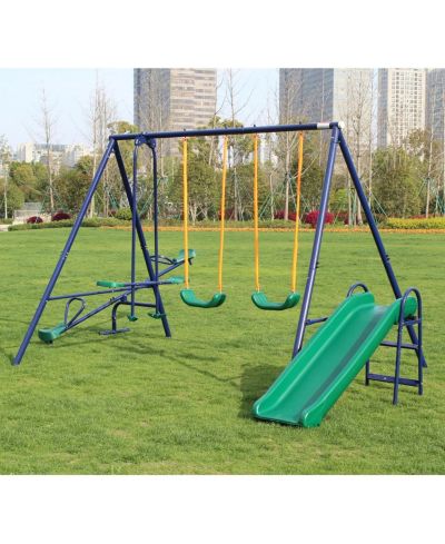 Streamdale Furniture детский металлический игровой комплекс с горкой