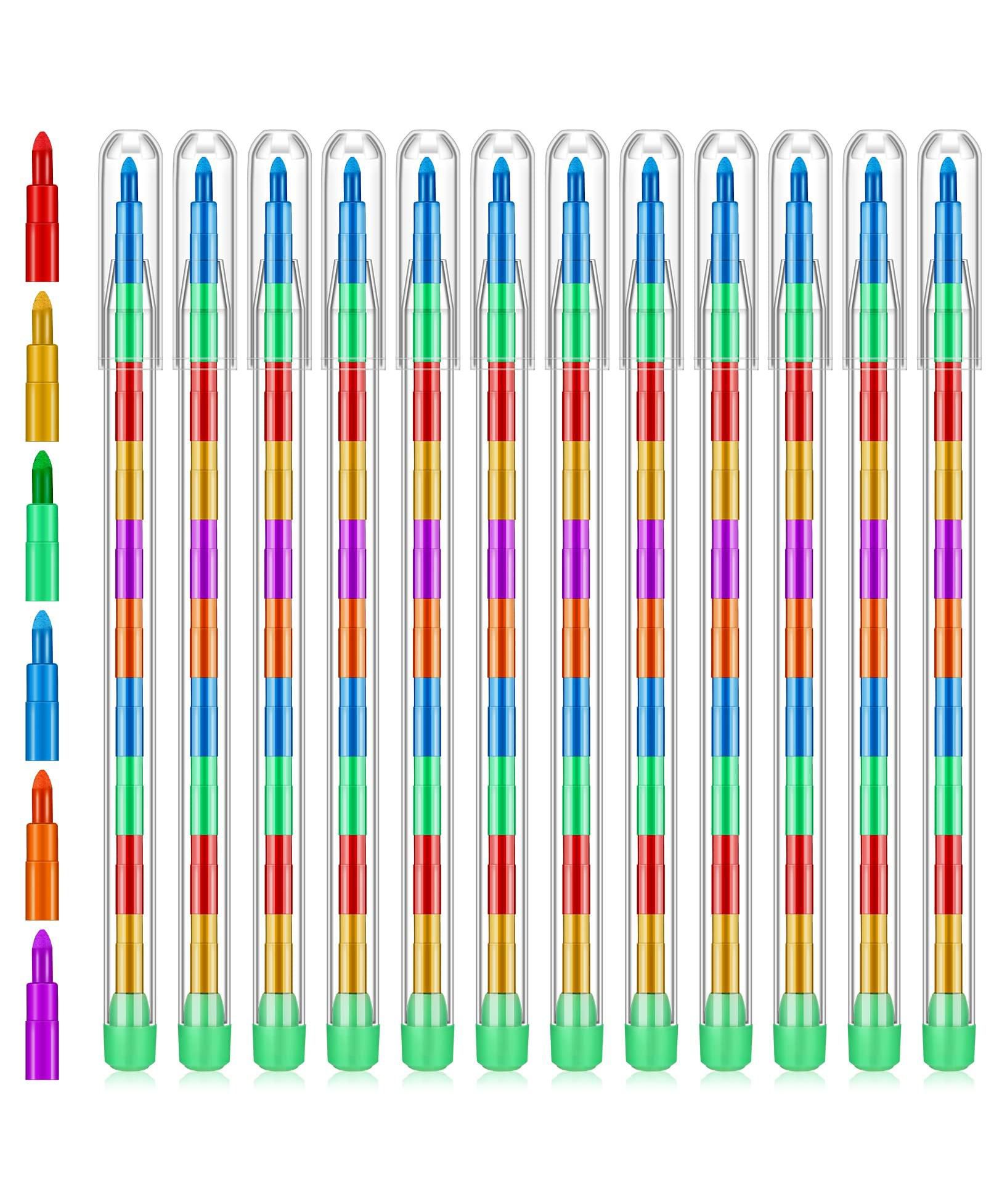 Набор цветных карандашей GNUADZ Stackable Crayons Rainbow 60 шт
