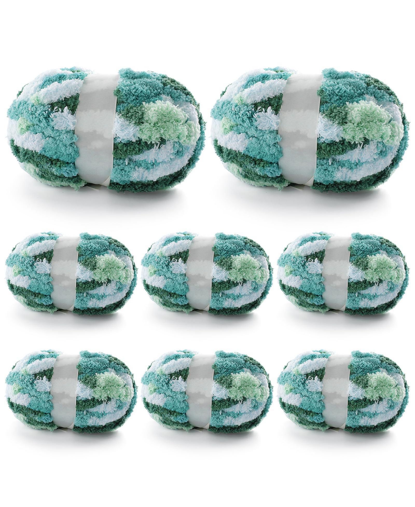 Шерстяная пряжа GNUADZ Chenille Chunky для вязания 61.6 Ounce