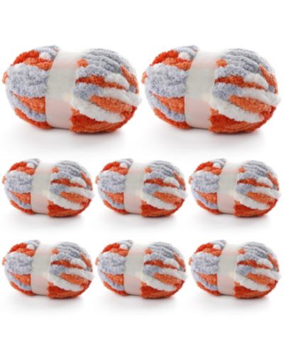 Orange-light grey-white