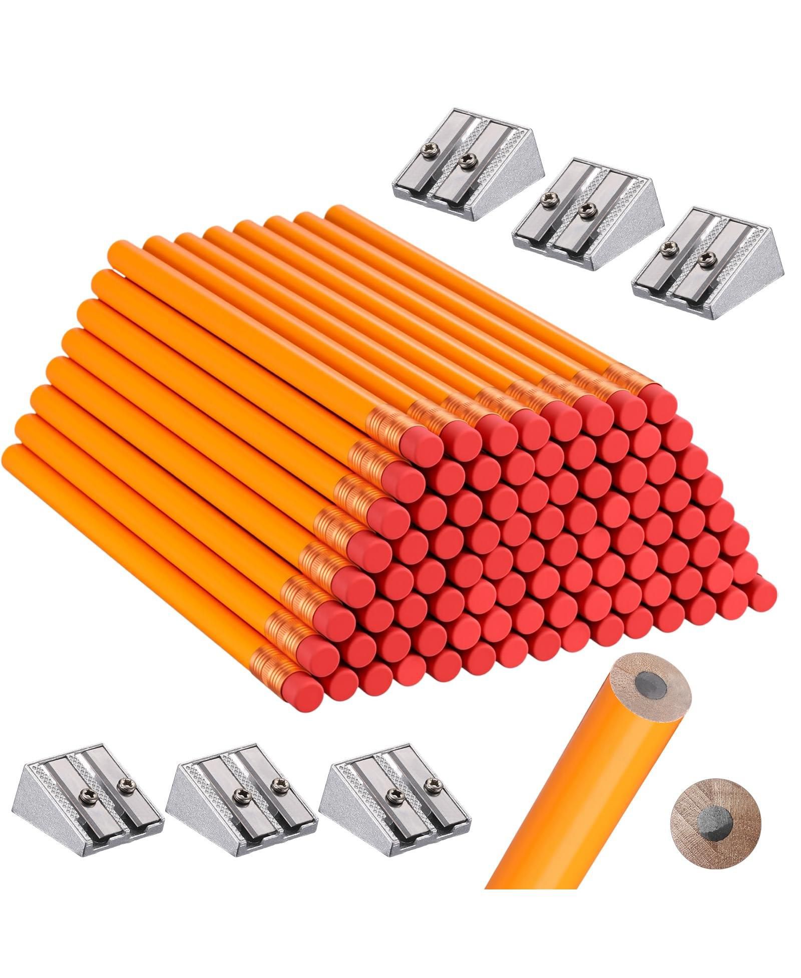 GNUADZ Fat Pencils Set With Erasers Sharpeners For Beginners