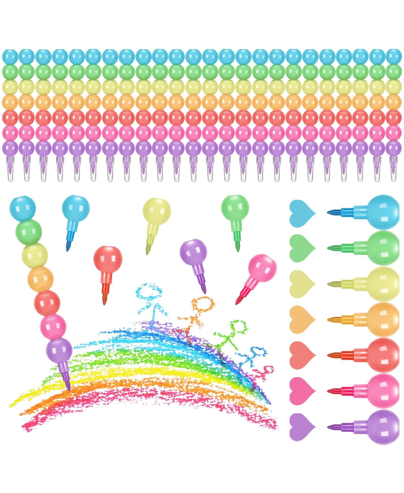 Набор восковых мелков GNUADZ Stacking Crayons Rainbow Party Favor DIY Painting, 24 шт.