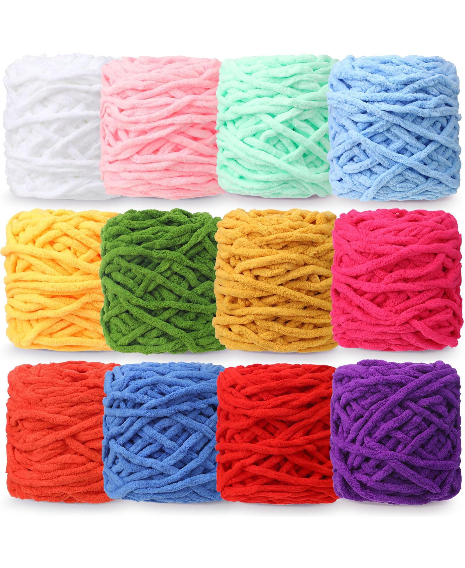 Плед GNUADZ Chunky Chenille Yarn Crocheting Knitting