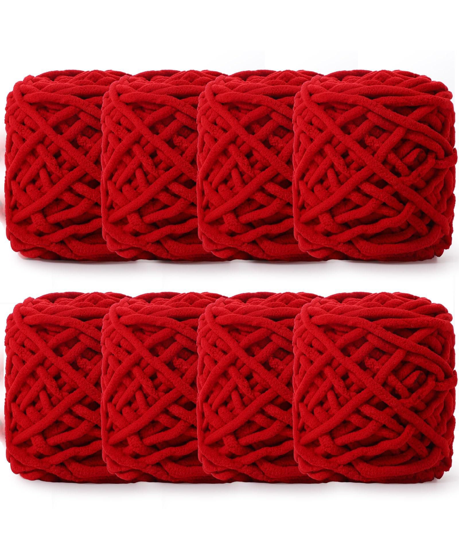 Плед GNUADZ Chunky Chenille Yarn Crocheting Knitting Blanket Crafts