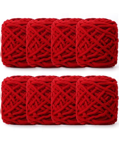 Плед GNUADZ Chunky Chenille Yarn Crocheting Knitting Blanket Crafts