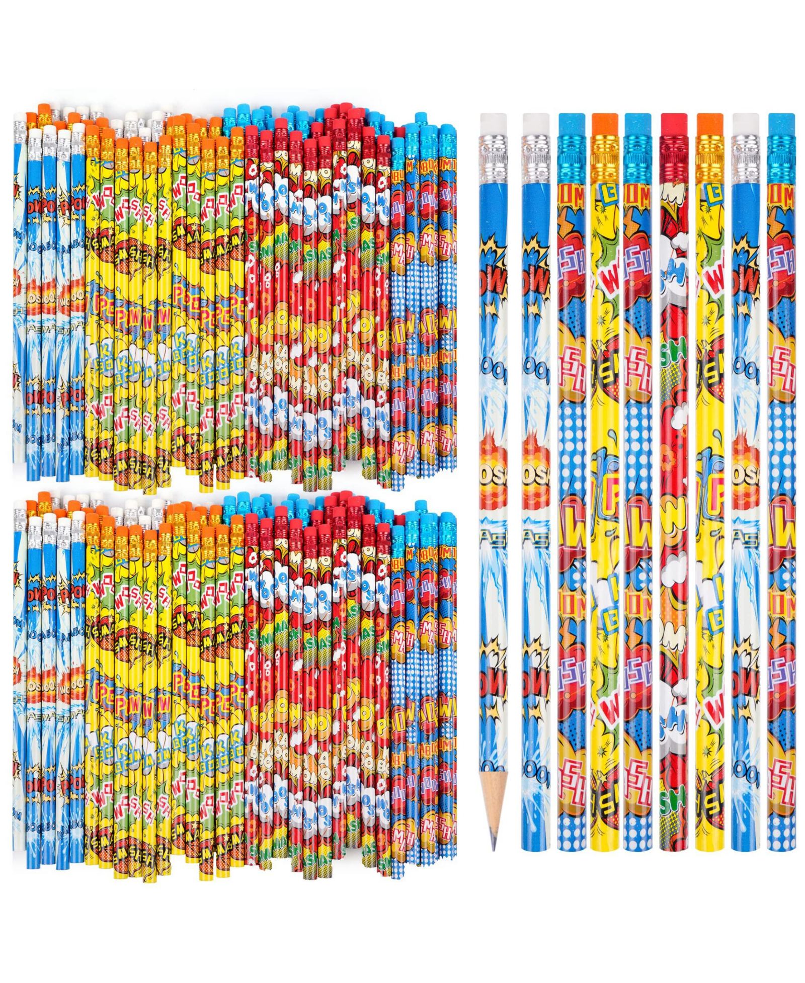 Карандаши GNUADZ Wood Pencils Pow Snap Wham Bang Classroom Rewards
