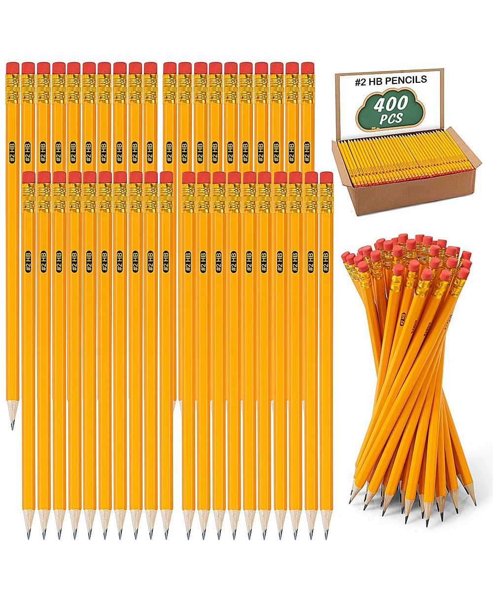 GNUADZ Pencils With Erasers Pre-sharpened For Writing Drawing Sketching