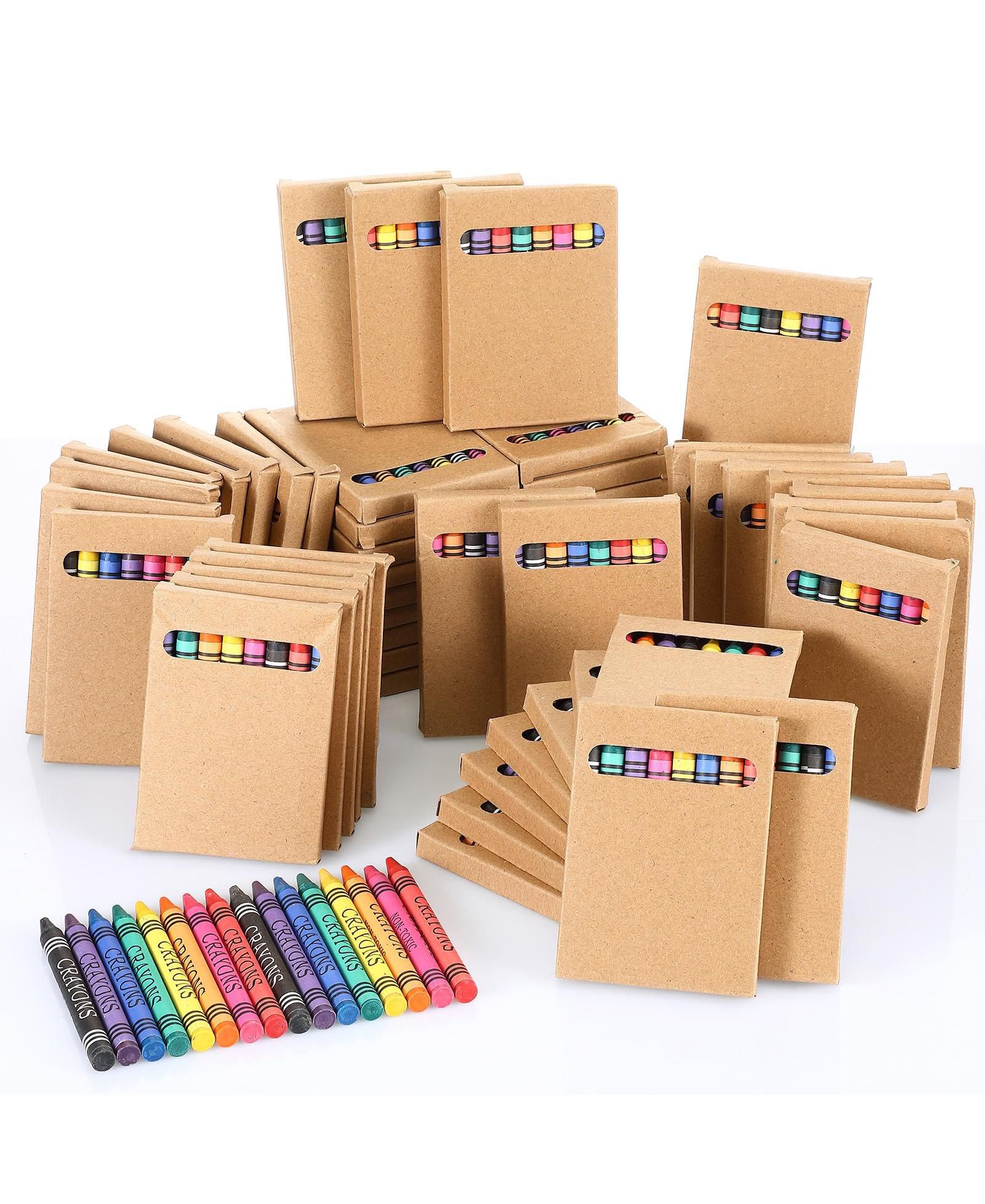 Восковые мелки GNUADZ Bulk Mini Wrapped Wax Party Classroom