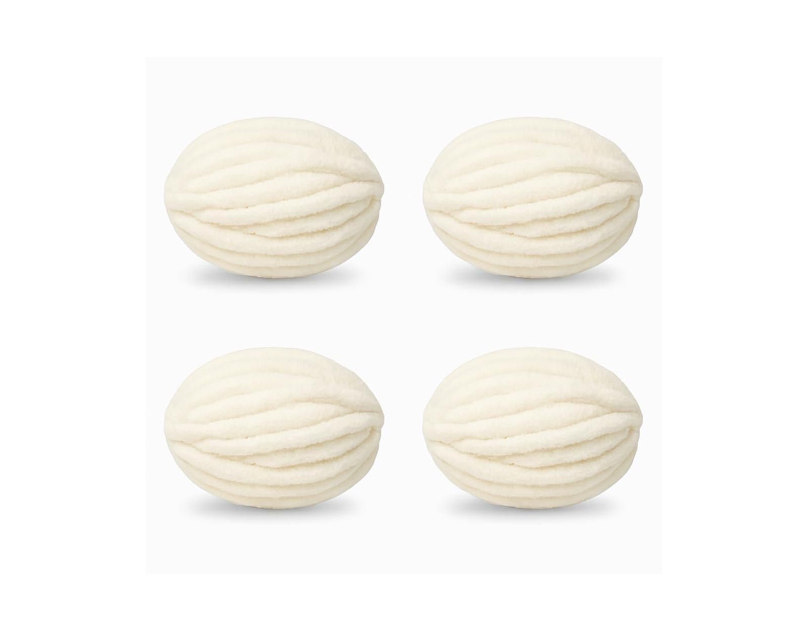 GNUADZ 4 Pack Chunky Yarn No7 Thick Almond Pack