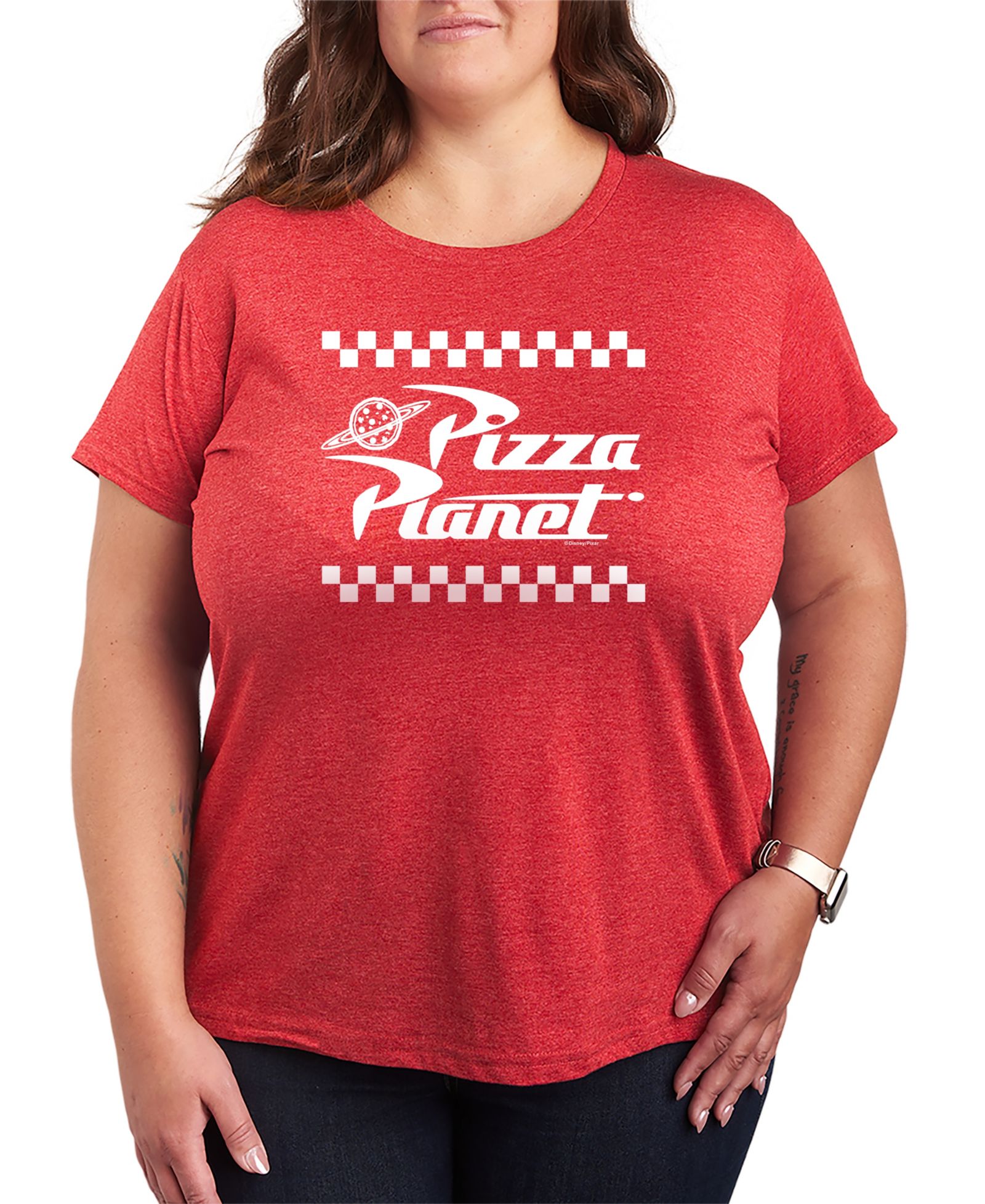 Hybrid Apparel Футболка Plus Size с принтом Toy Story Pizza Planet, короткий рукав