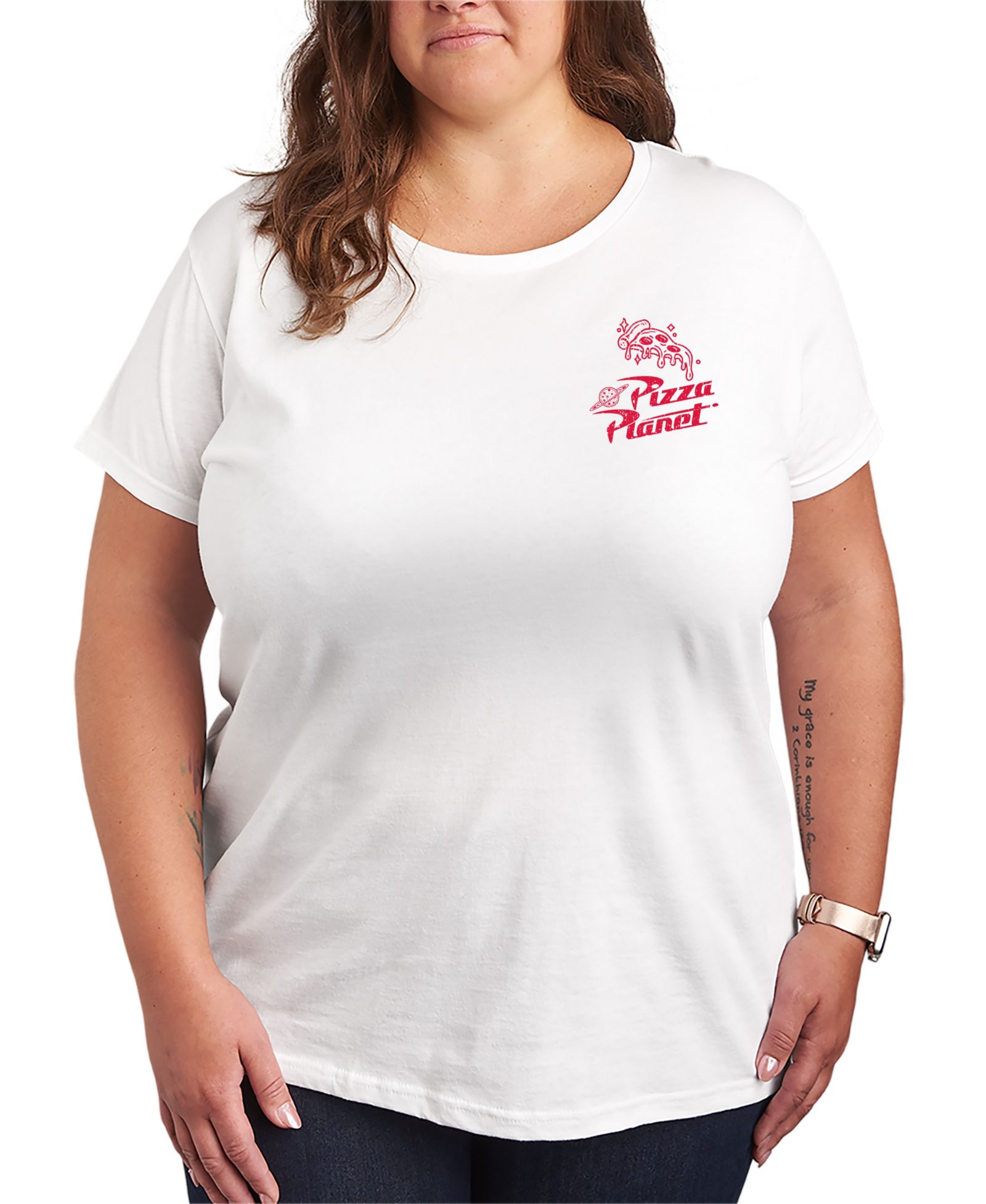 Мужская футболка Hybrid Apparel Plus Size Toy Story Pizza Planet Graphic Short-Sleeve