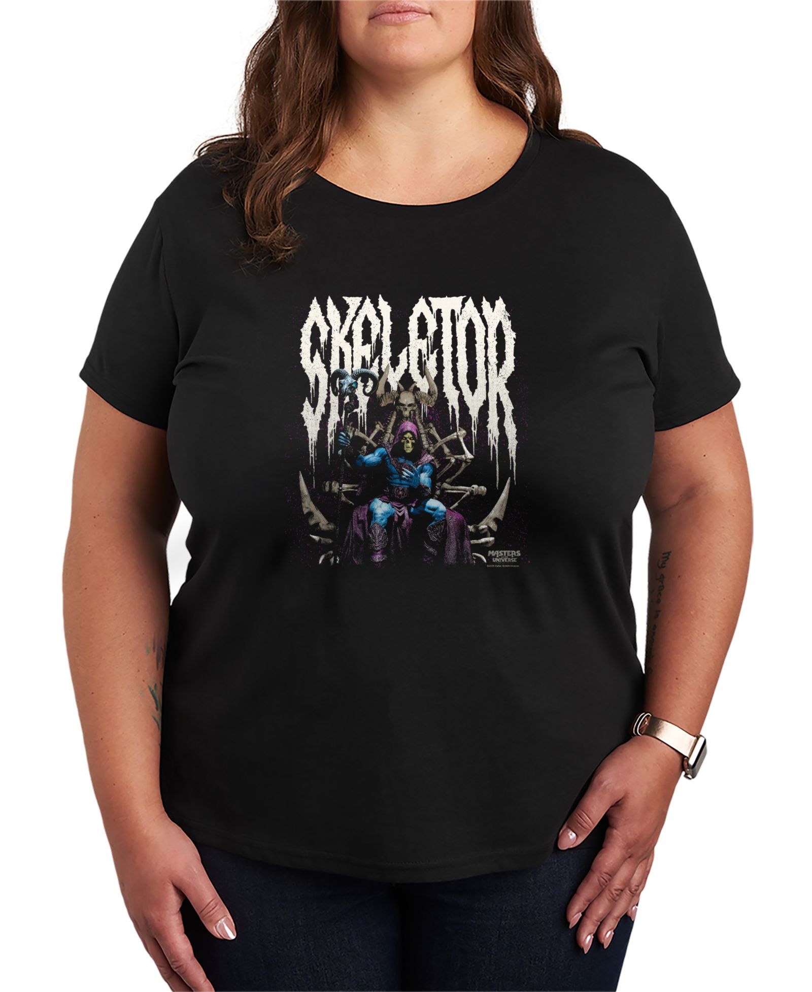 Мужская футболка Hybrid Apparel Plus Size Masters of the Universe Skeletor Throne с коротким рукавом