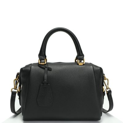 SUSU Quinn Womens Pebbled Leather Top Handle Satchel Bag Structured Crossbody Purse Handbag