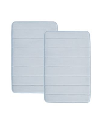 Truly Soft Solid Memory Foam 2-Piece Bath Rug Set