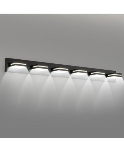 Светильник BUSDAYS Modern Black LED для зеркала в ванной, минималистичный дизайн