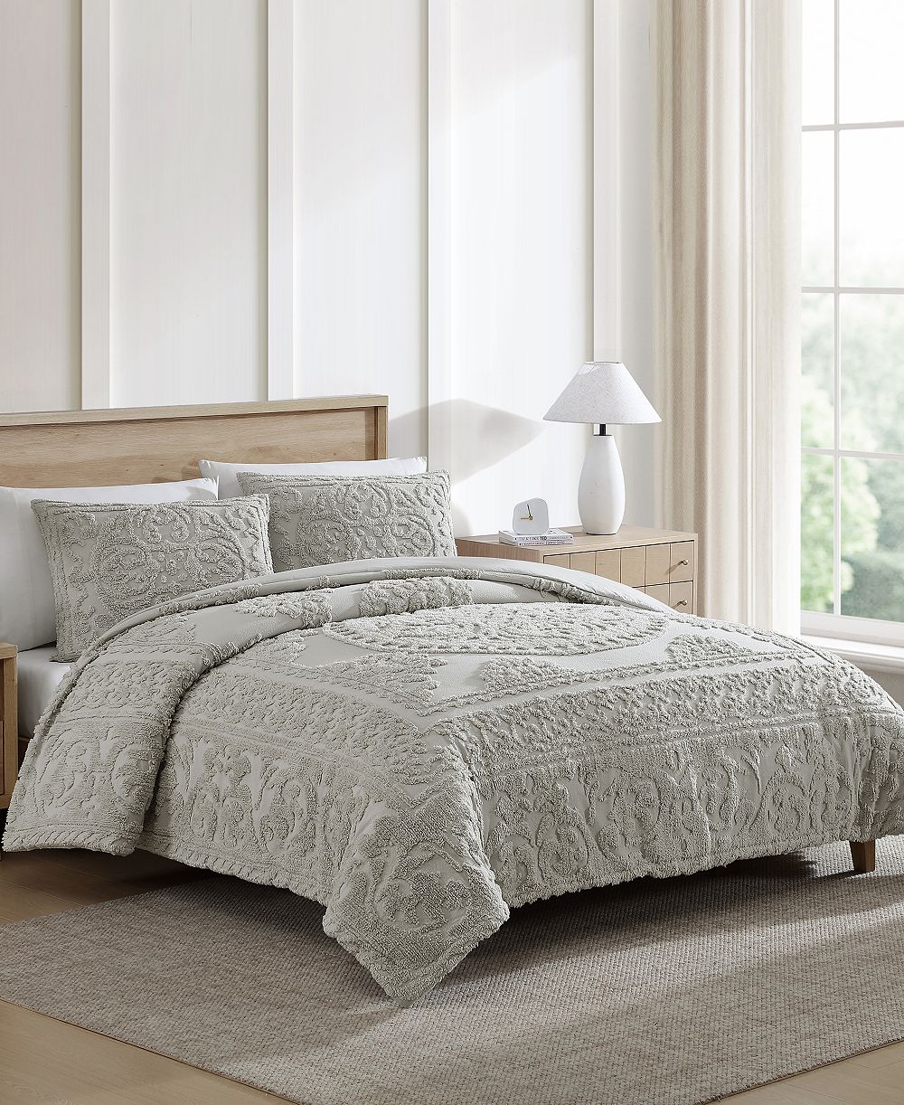 Комплект из 3 одеял Beatrice Home Fashions Emblem Chenille King