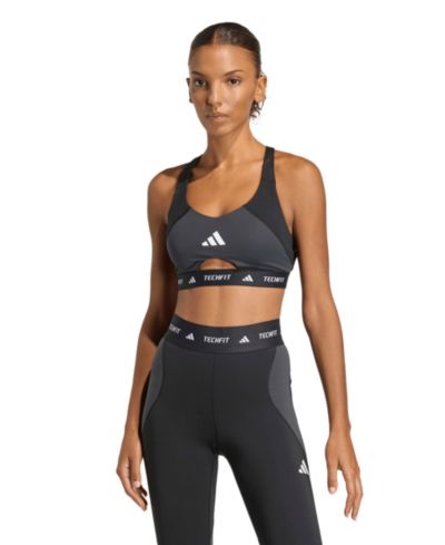 Женский спортивный топ adidas Workout Color Block Medium Support Training Bra