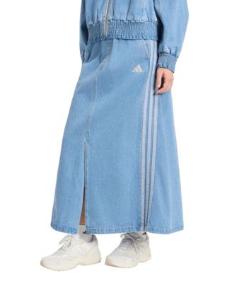 adidas Women's Stadium Washed Denim Loose-Fit Skirt
