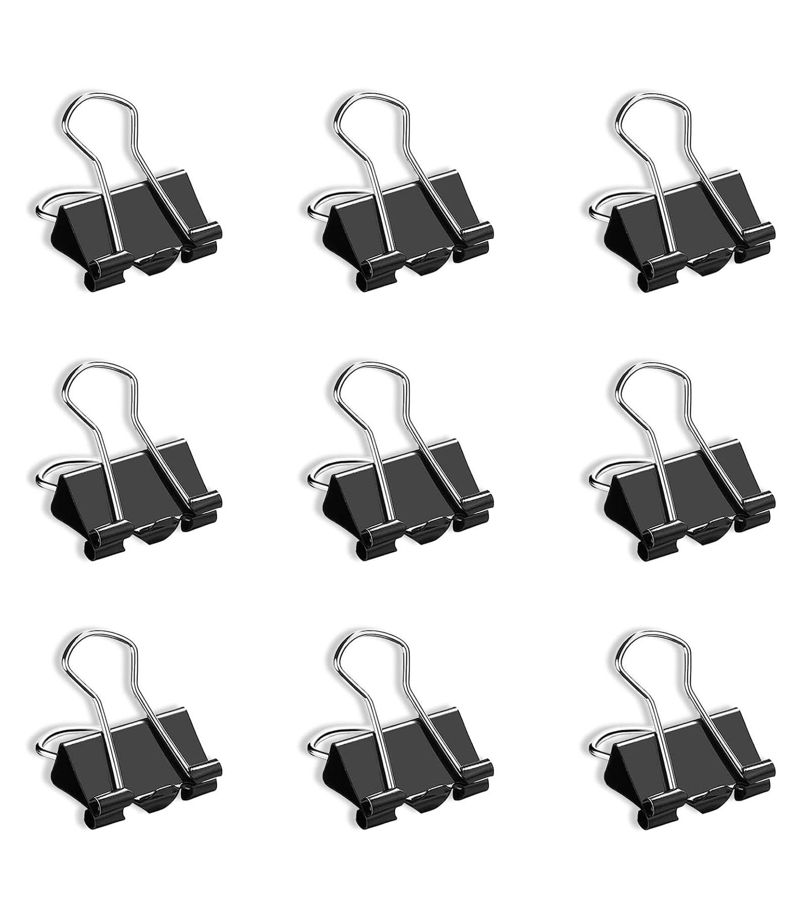 DANRONG 130 PCS Small Binder Clips Paper Clamps for Home School Office Supplies