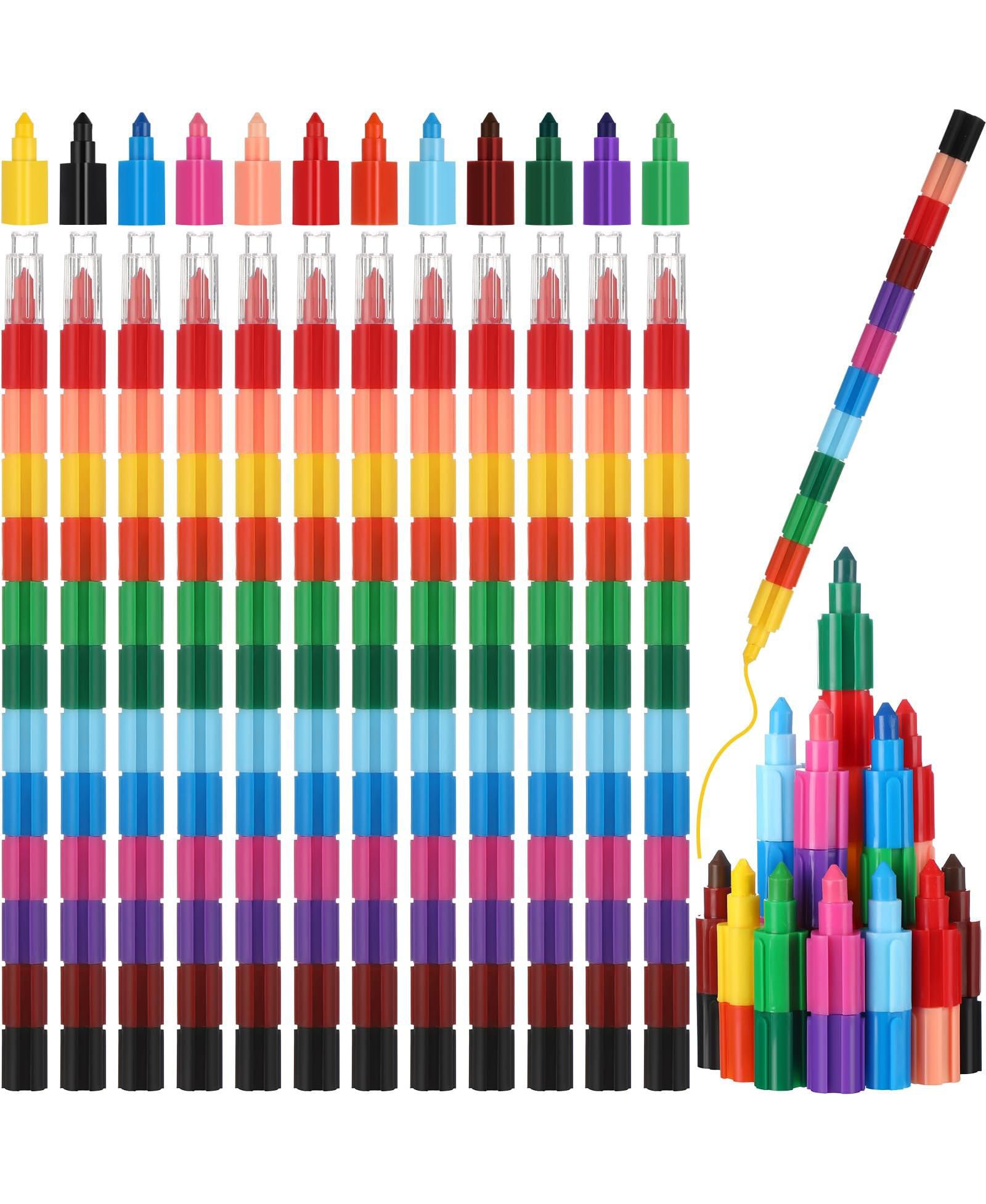GNUADZ набор цветных карандашей-радуги Stackable Crayons 20 Pieces