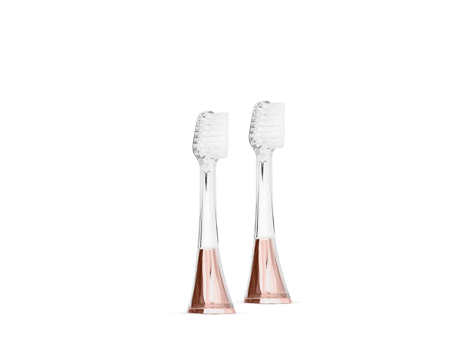 Supersmile Zina45 Sonic Pulse Toothbrush Chrome Replacement Heads 2 pack