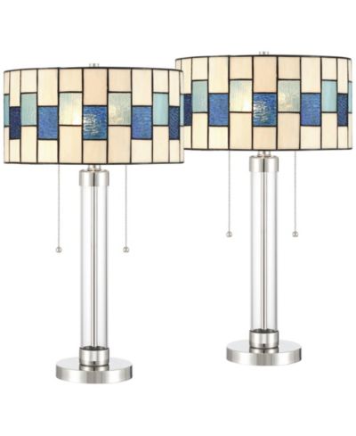 Robert Louis Tiffany Art Glass настольная лампа 24 1/2" (набор из 2 шт.)