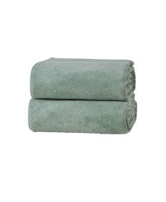 French Connection Solid Dobby 2-Piece Bath Sheet Set, 33" x 63"
