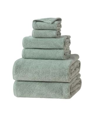 French Connection Solid Dobby 6-Piece Bath Towel Set