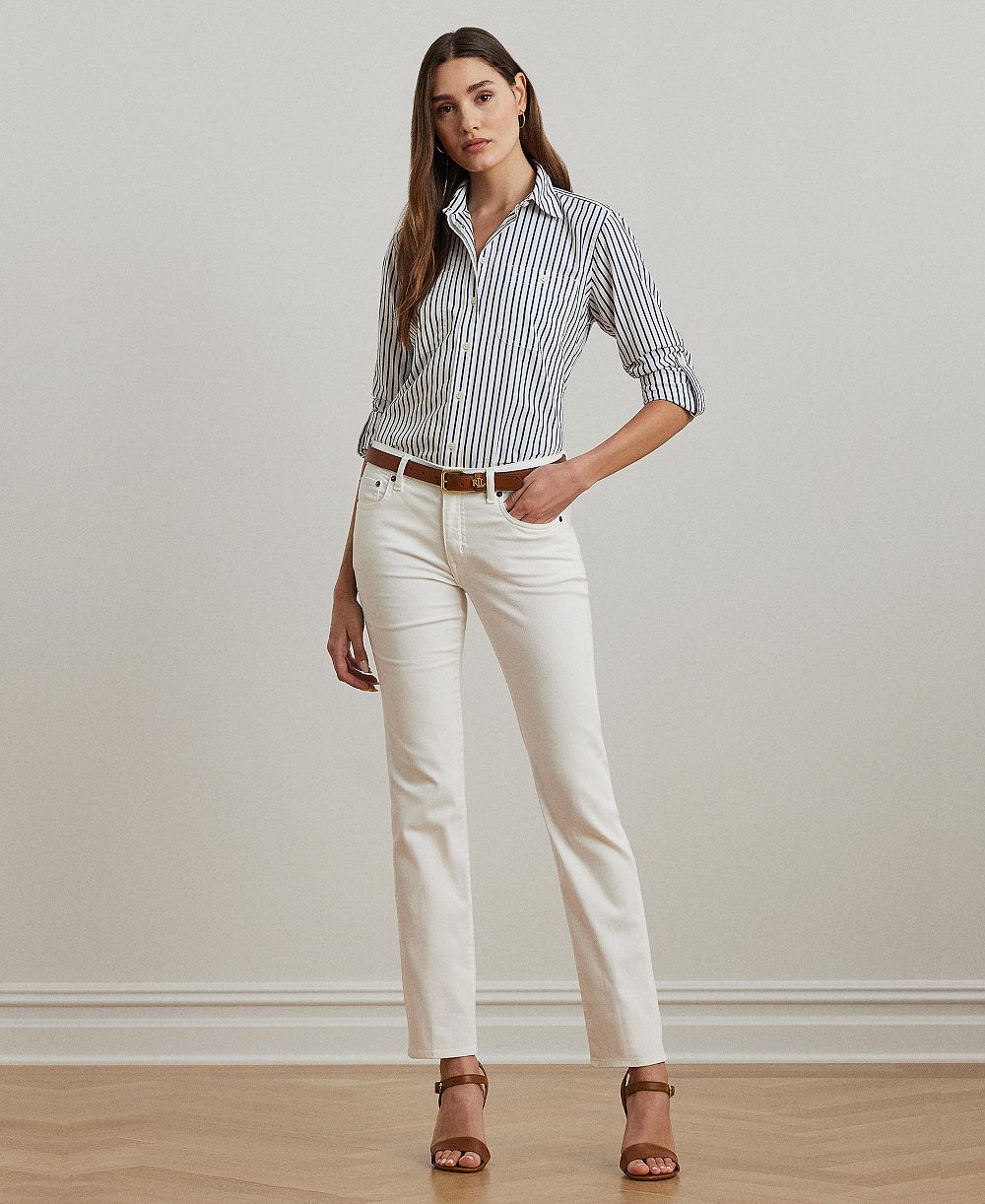 Джинсы Lauren Ralph Lauren Mid-Rise Straight