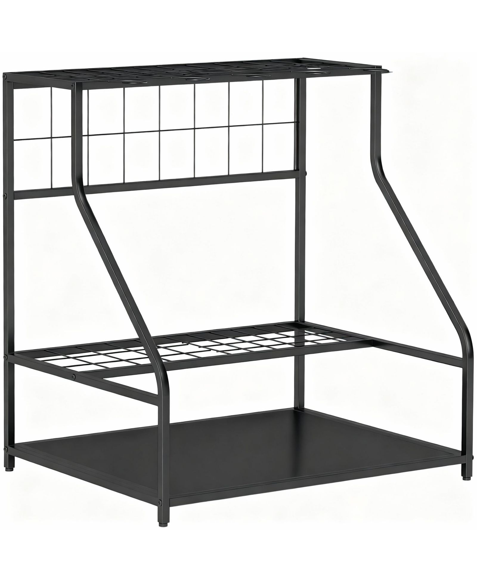Стеллаж для садового инвентаря YIGII 3-Tier Metal Rust-Resistant