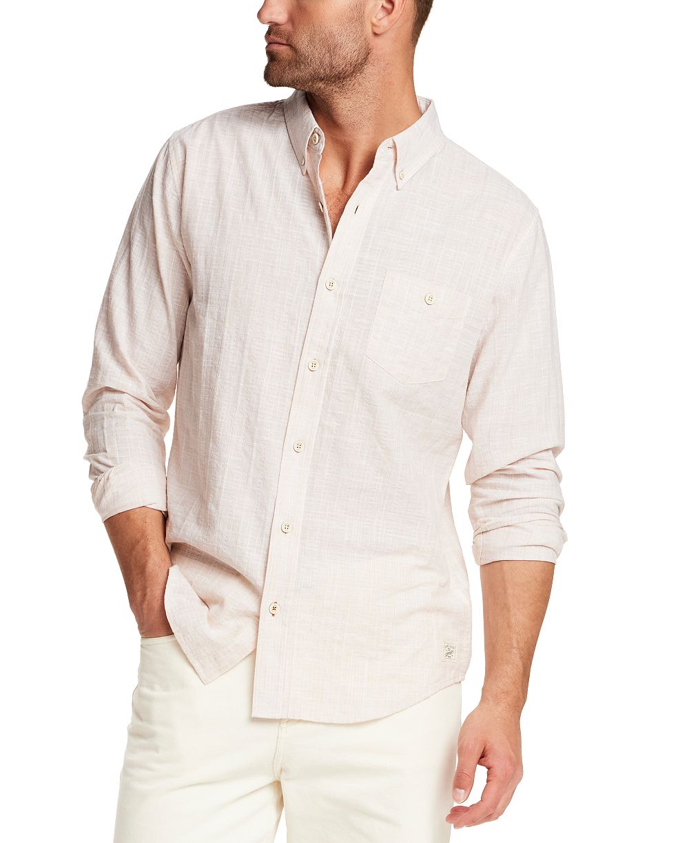Weatherproof Vintage Мужской Vertical Dobby Long-Sleeve Shirt