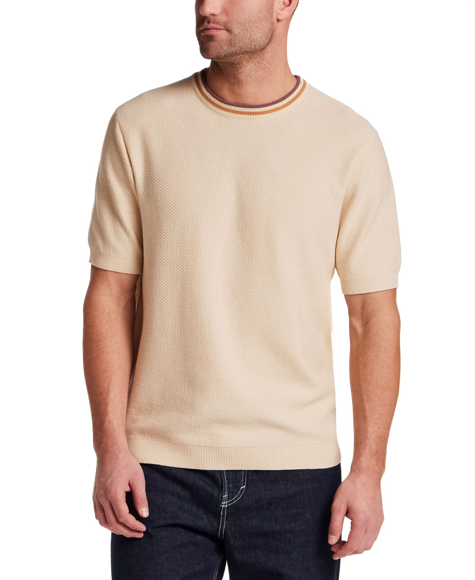 Мужской текстурированный свитер Weatherproof Vintage Vintage Banded Crewneck