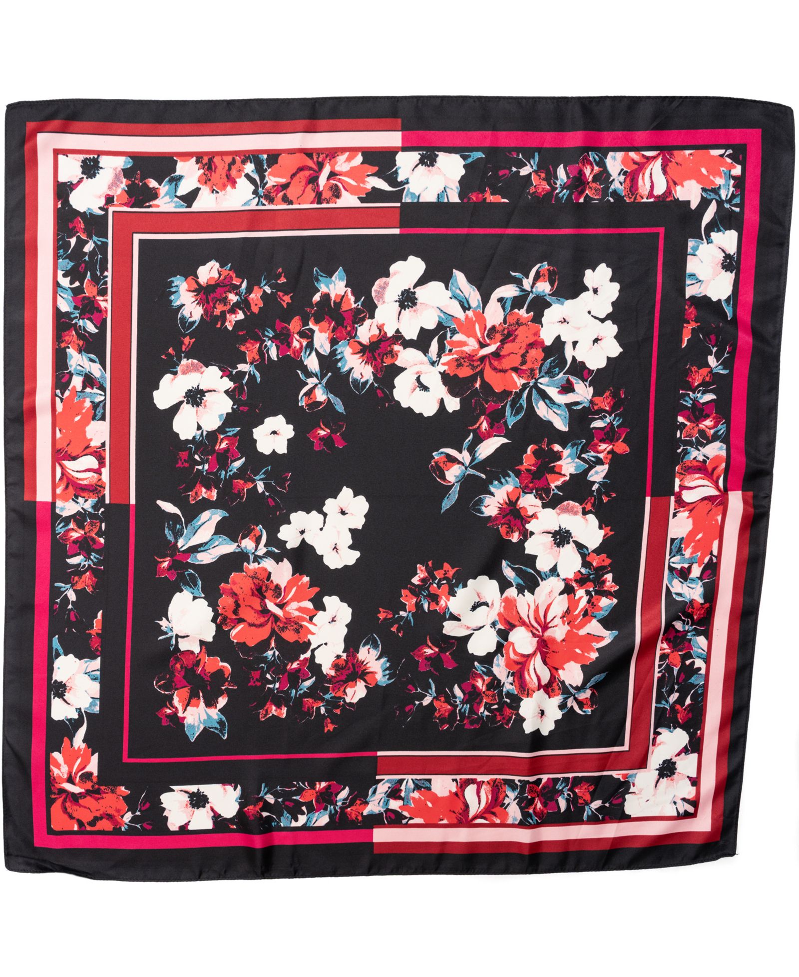 Vince Camuto Posy Floral Border Square Scarf