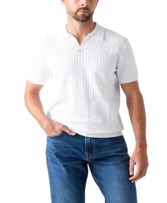 GUESS Men's Chevron Pointe Short-Sleeve Polo Shirt