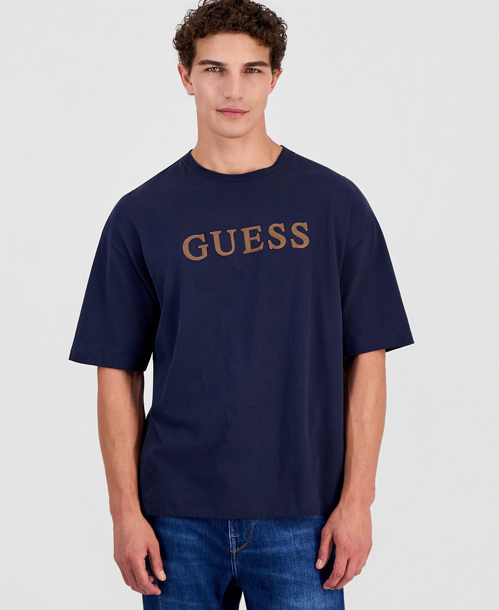 GUESS Men's Chris Logo Cotton T-Shirt
