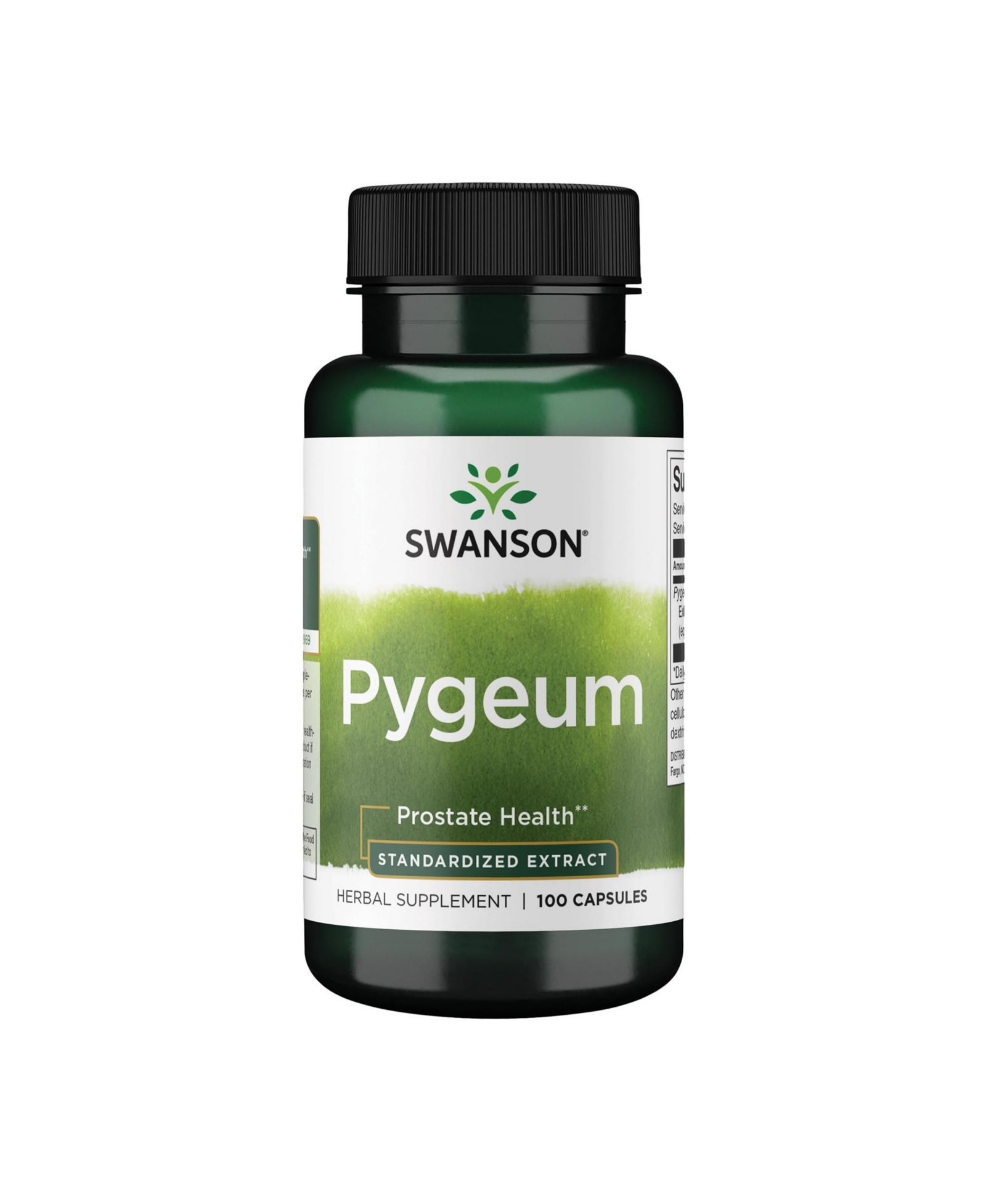 Swanson Pygeum травяная добавка для здоровья простаты, мочевого пузыря и мочевыводящих путей, 100 капсул