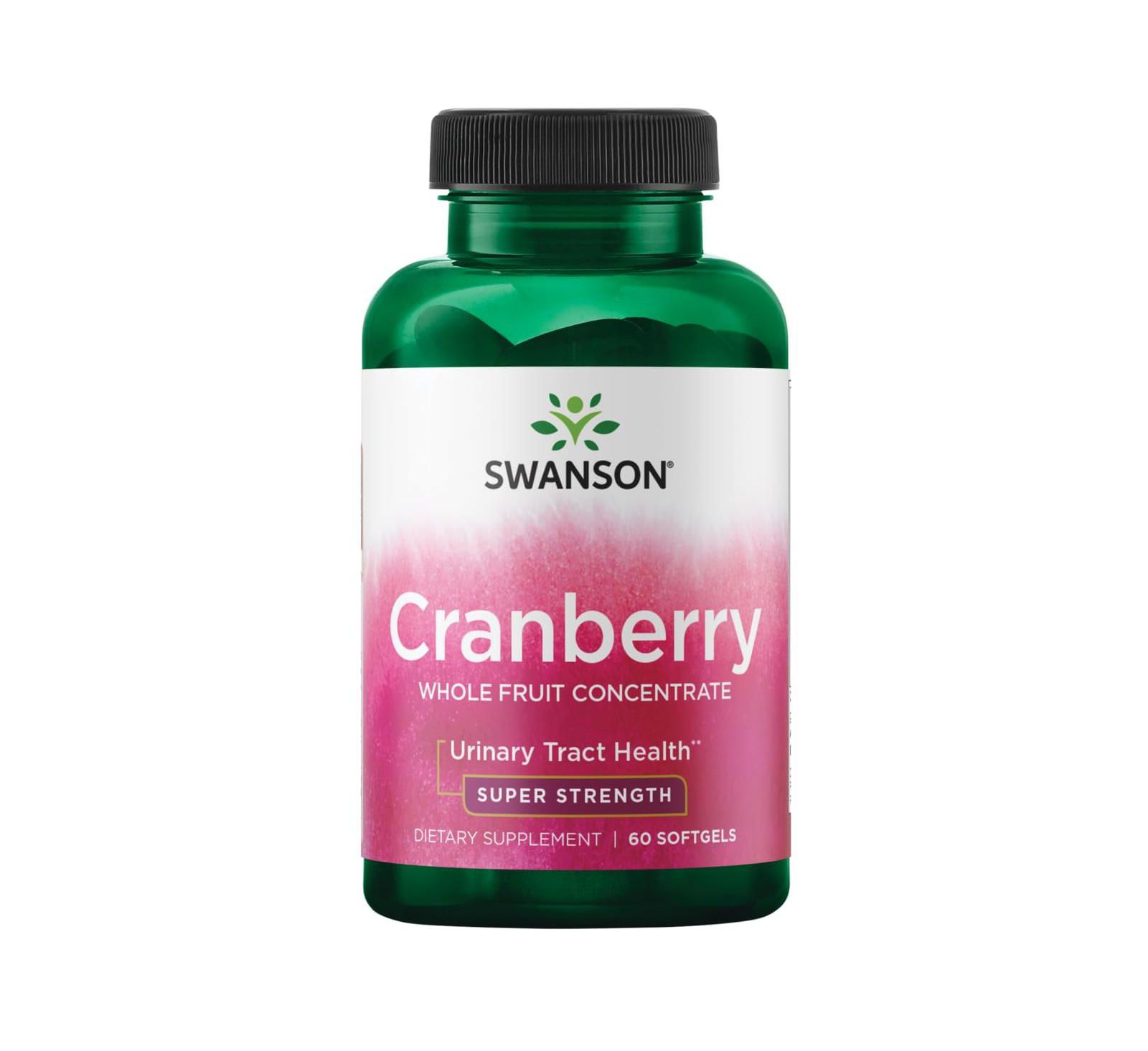 Концентрат цельных ягод клюквы Swanson Super Strength 420 мг 60 мягких капсул